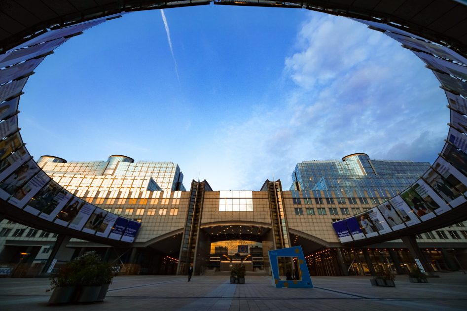 Gebouw van het Europees Parlement in Brussel